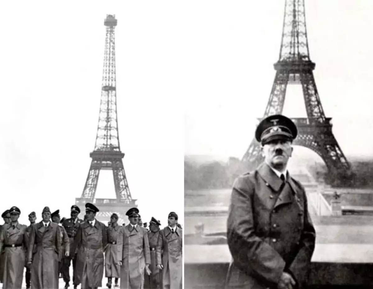 Cuando Hitler llegó a la Torre, los elevadores habían sido desconectados y no pudo subir hasta lo más alto.