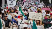 Protestan contra las elecciones judiciales 2025