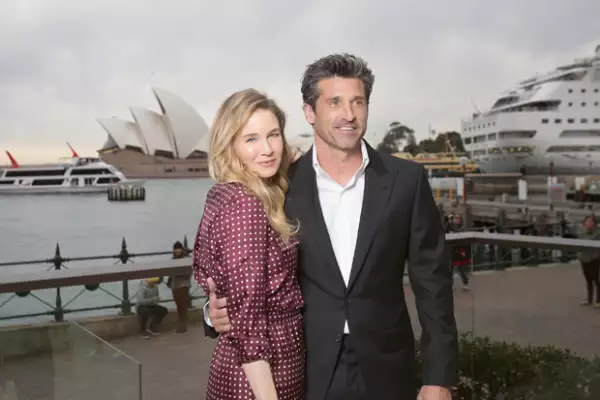 Renee y Patrick están promocionando la tercera película de Bridget Jones.