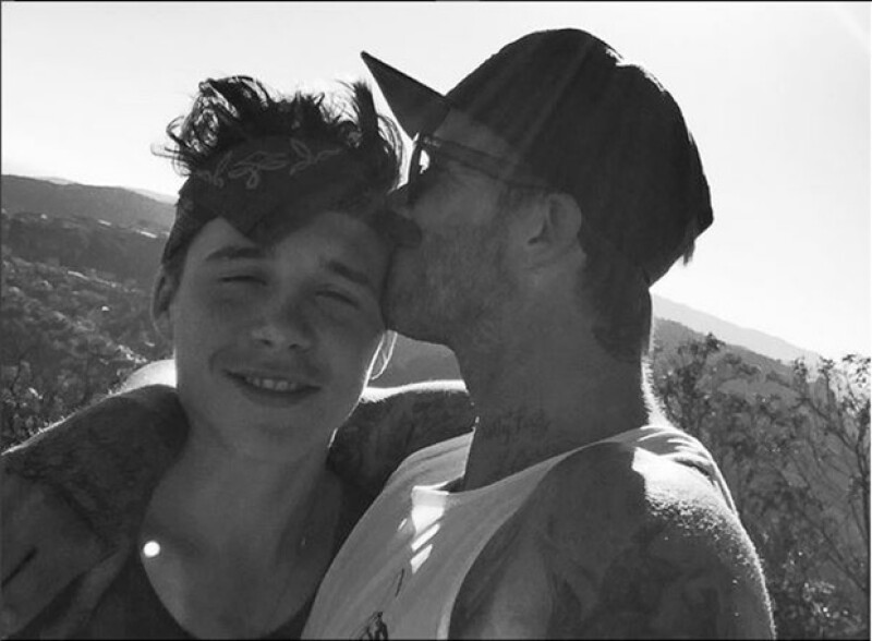 David y Brooklyn llevan una excelente relación, además de ser papá e hijo, son cómplices de vida.