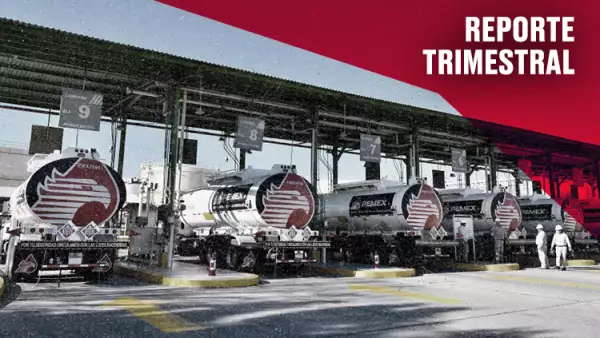 Pérdidas de Pemex disminuyen a 61,242 mdp en tercer trimestre