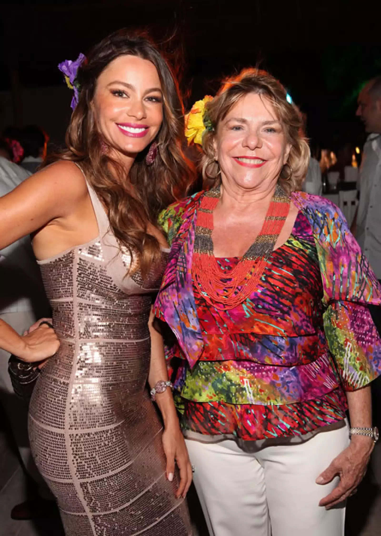 Por supuesto que la mamá de Sofía, Margarita, no faltó a la celebración.