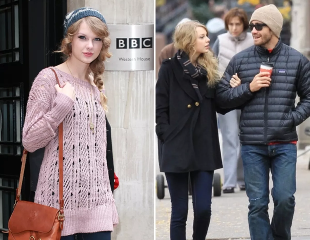 Jake Gyllenhaal sacó el lado más relajado de Swift: poco maquillaje y un cambio en el peinado.