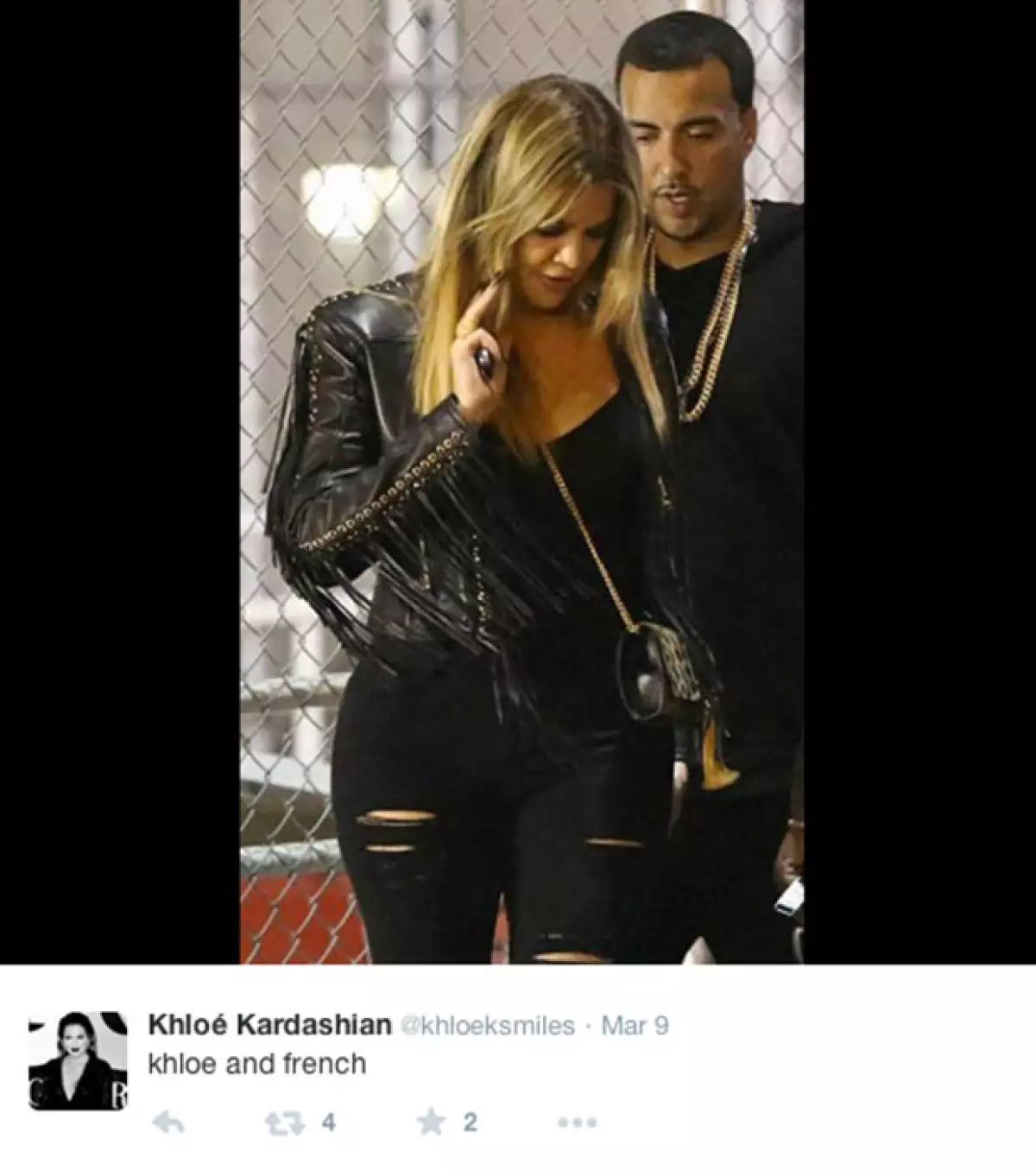 Khloé aún sale con French Montana.