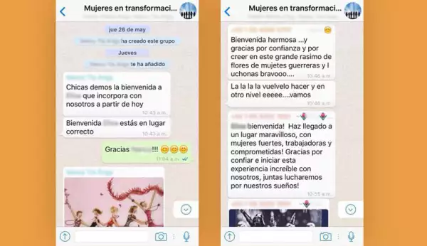 Uno de los principios de este esquema es tratar con respeto, amor y cariño a las mujeres que entran. Pero esto se acaba si ellas deciden no participar.
