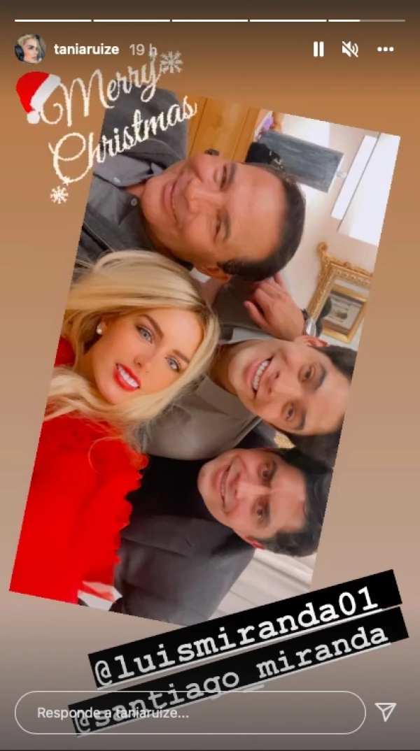 Luis Enrique, Santiago y Luis Miranda y Tania Ruiz Eichelmann