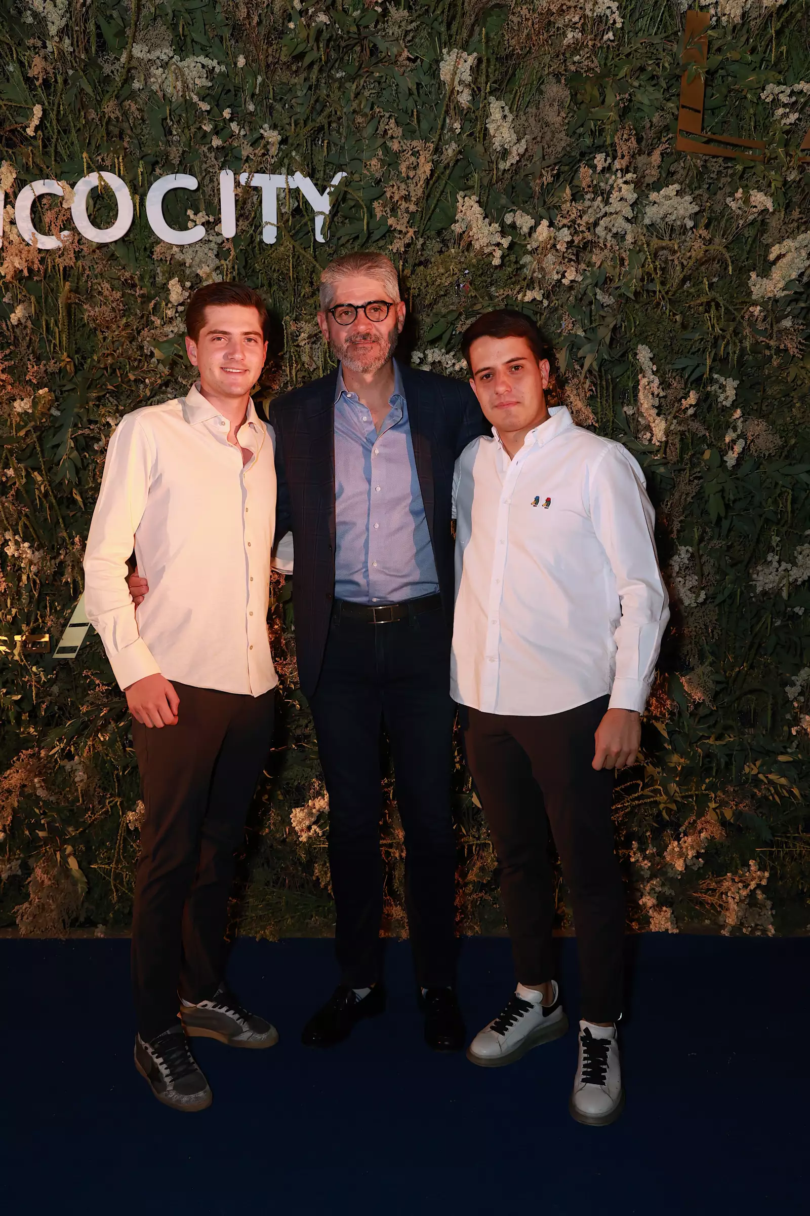 Juan Pablo y Ricardo Garza con Emilio Huacuja 