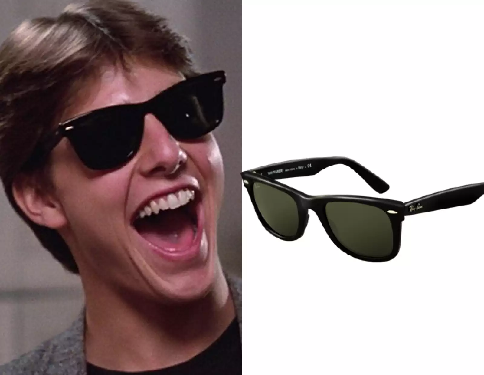 Un Tom Cruise joven y fresco bailando al ritmo de `Old time rock `n roll´ en ropa interior impuso durante la década de los 80 el modelo wayfarer de RayBan.
