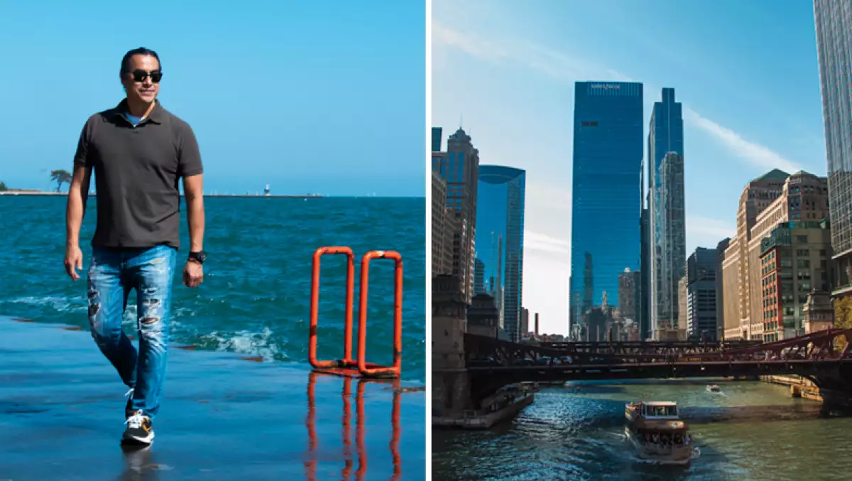 Al chef Carlos Gaytán le gusta recorrer el Chicago Riverwalk.