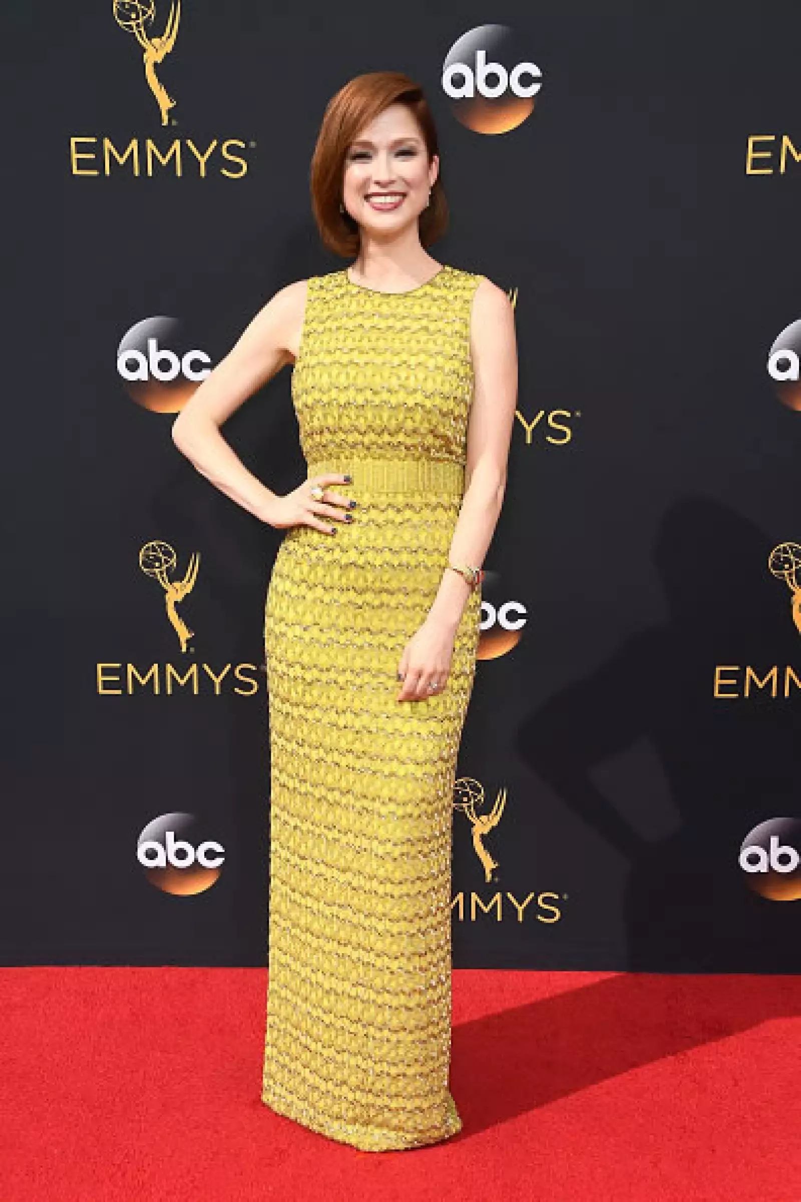 Ellie Kemper en Jenny Packham