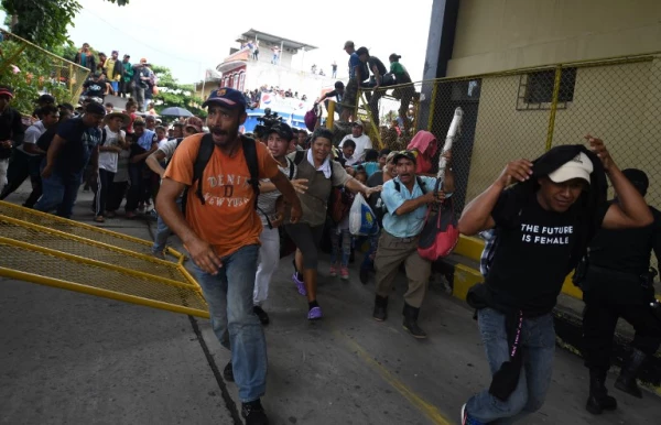 Migrantes hondureños