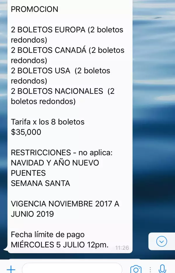 Aeroméxico alerta por fraude de boletos por Whatsapp