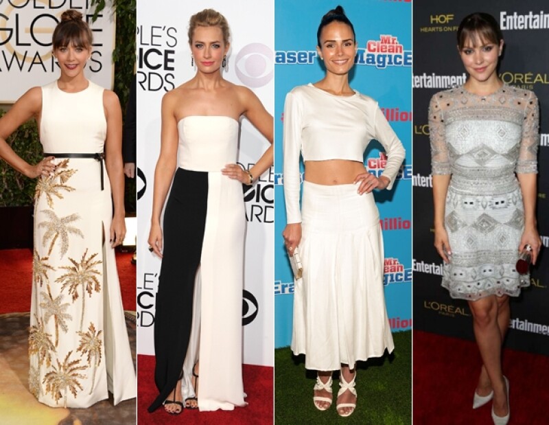 Rashida Jones, Beth Behrs, Jordana Brewster y Katharine McPhee con styling de Brad Goreski.