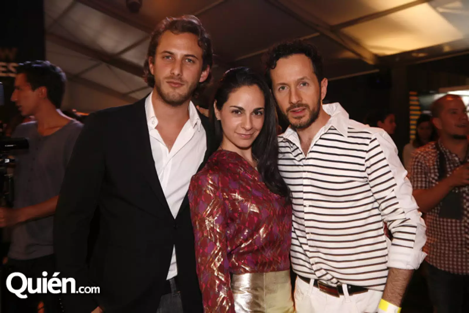 Sebastián Zurita con Paulina y Óscar Madrazo