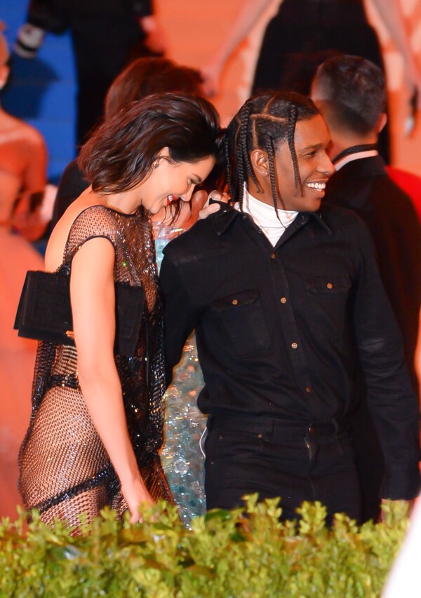 ASAP Rocky y kendall en la met gala