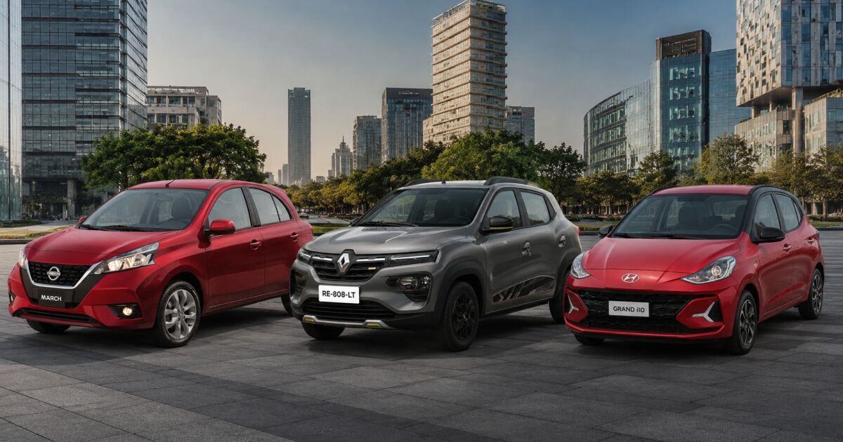 Kwid, March o Grand i10: así rinde un tanque de gasolina en los hatchback más baratos de México