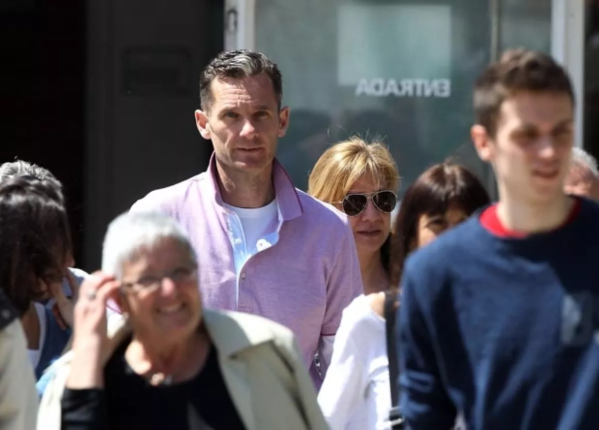 Su hijo Pablo disputó un partido en el colegio La Salle Bosanov.