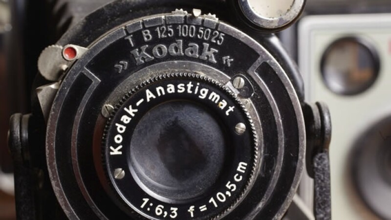 Una vieja camara fotografica kodak