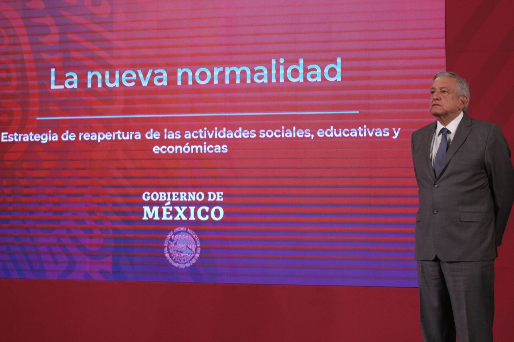 Andrés Manuel López Obrador, presidente de México, durante la conferencia matutina.