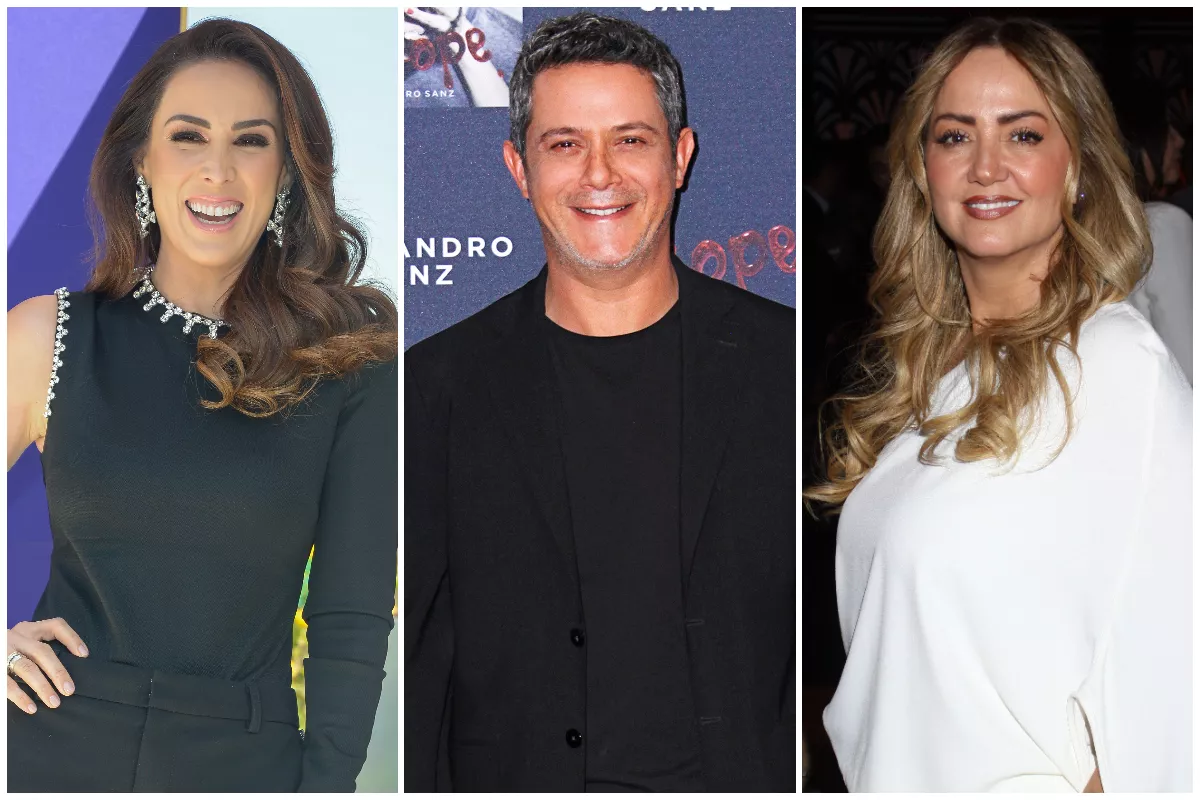 Jacky Bracamontes, Alejandro Sanz y Andrea Legarreta