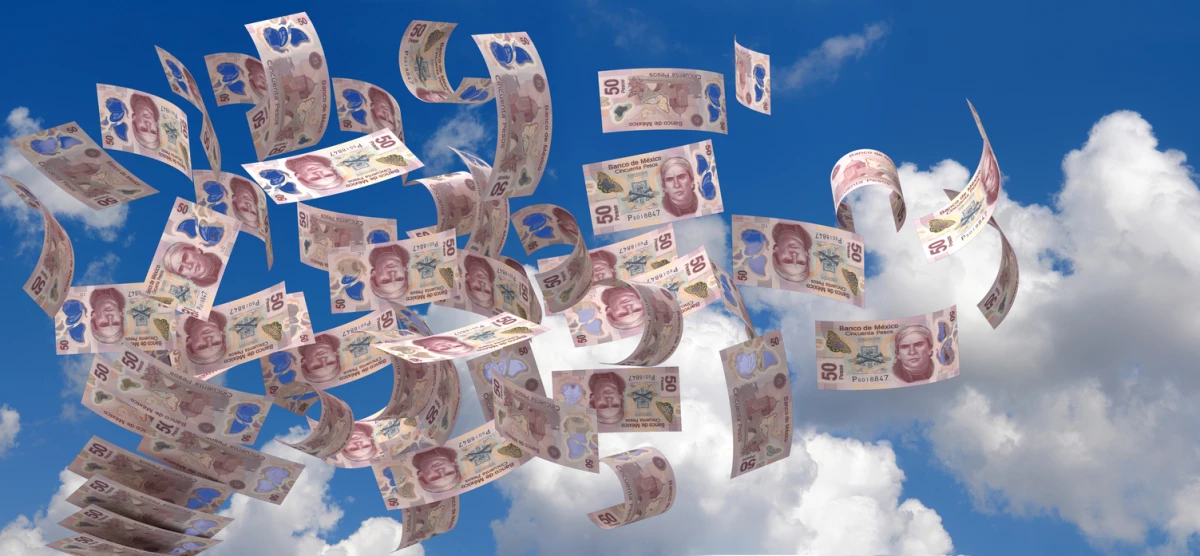 Flying Mexican Pesos