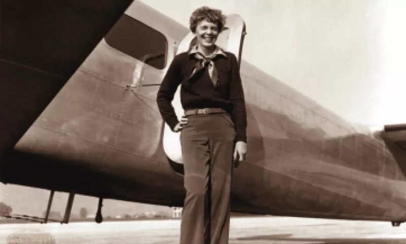Una imagen de Earhart "coqueta ante la cámara". (Foto: AFP/ ALBERT BRESNIK)