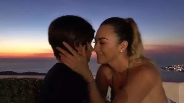 Aracely Arámbula y su hijo Miguel