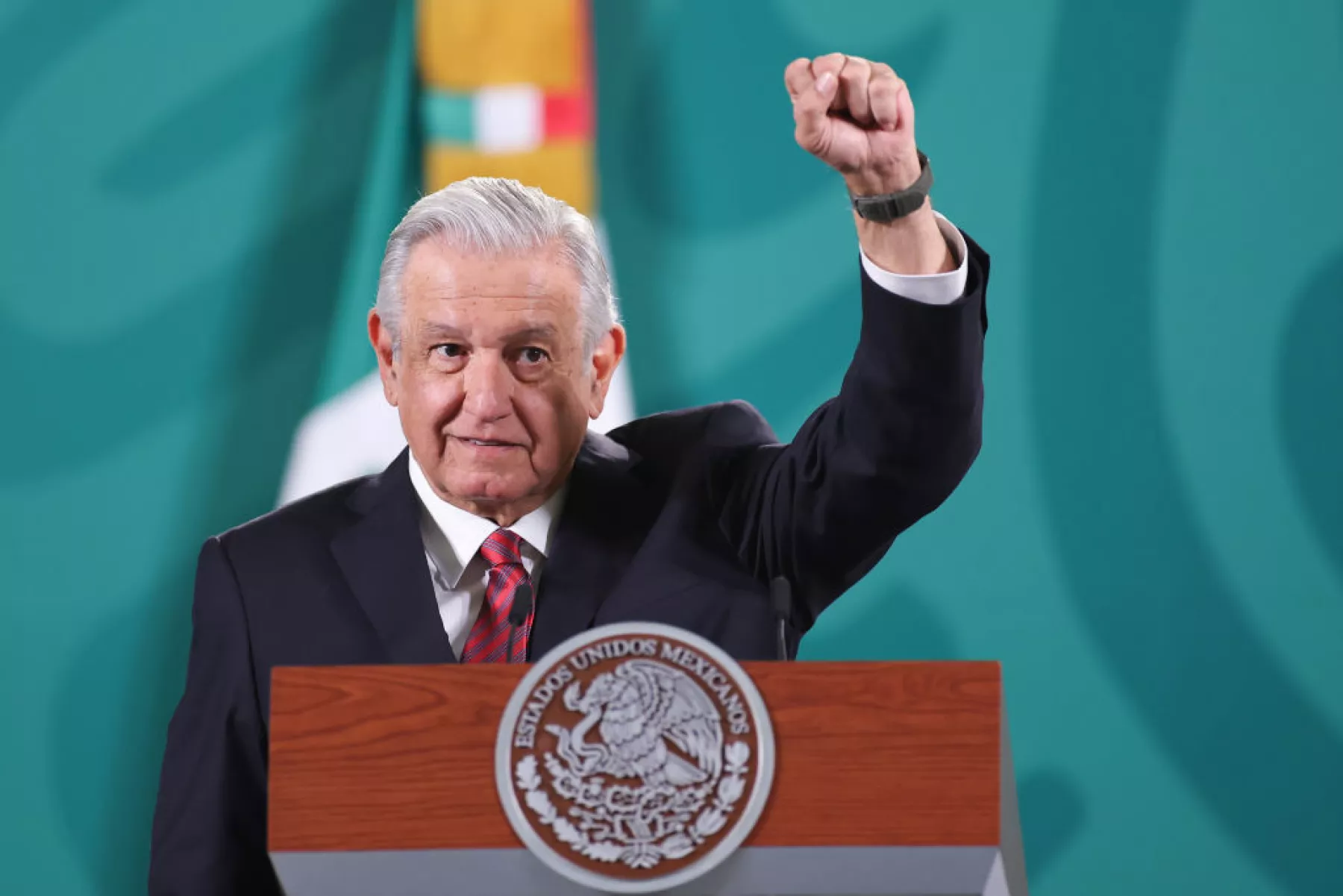 (El presidente Andrés Manuel López Obrador)