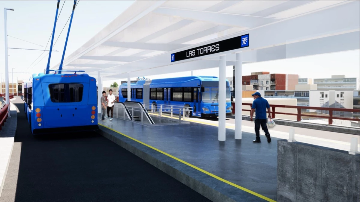 Estaciones del trolebus elevado de Iztapalapa