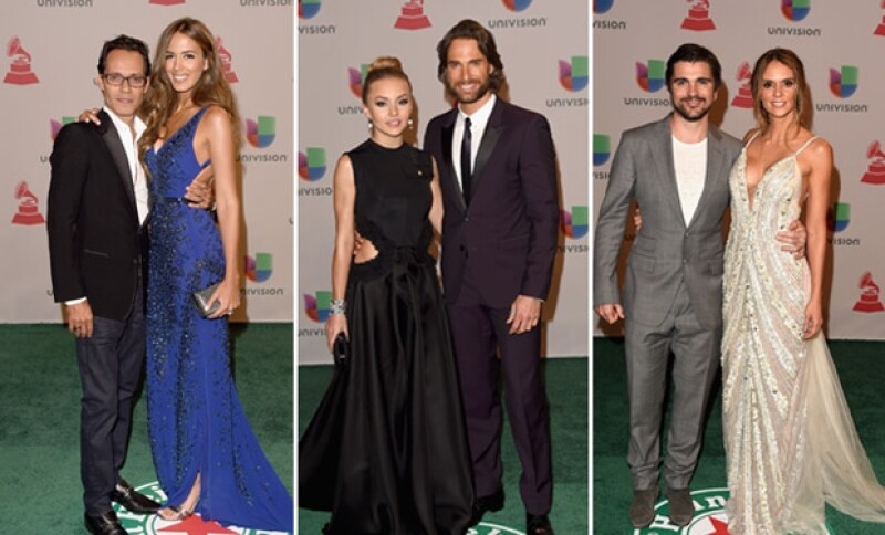 Las parejas se robaron los reflectores durante la noche de los Grammy.