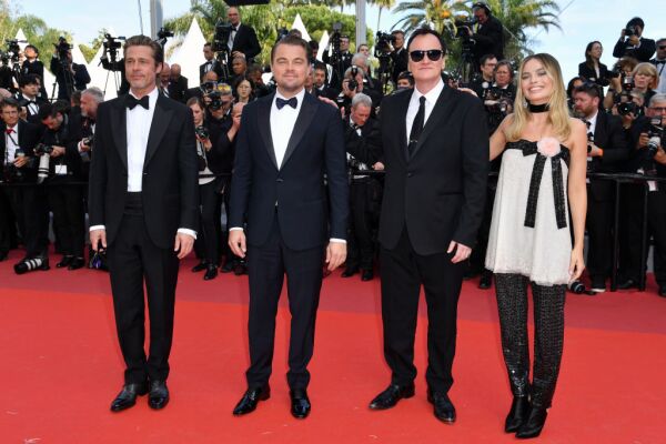 Brad Pitt, Leonardo DiCaprio y Quentin Tarantino