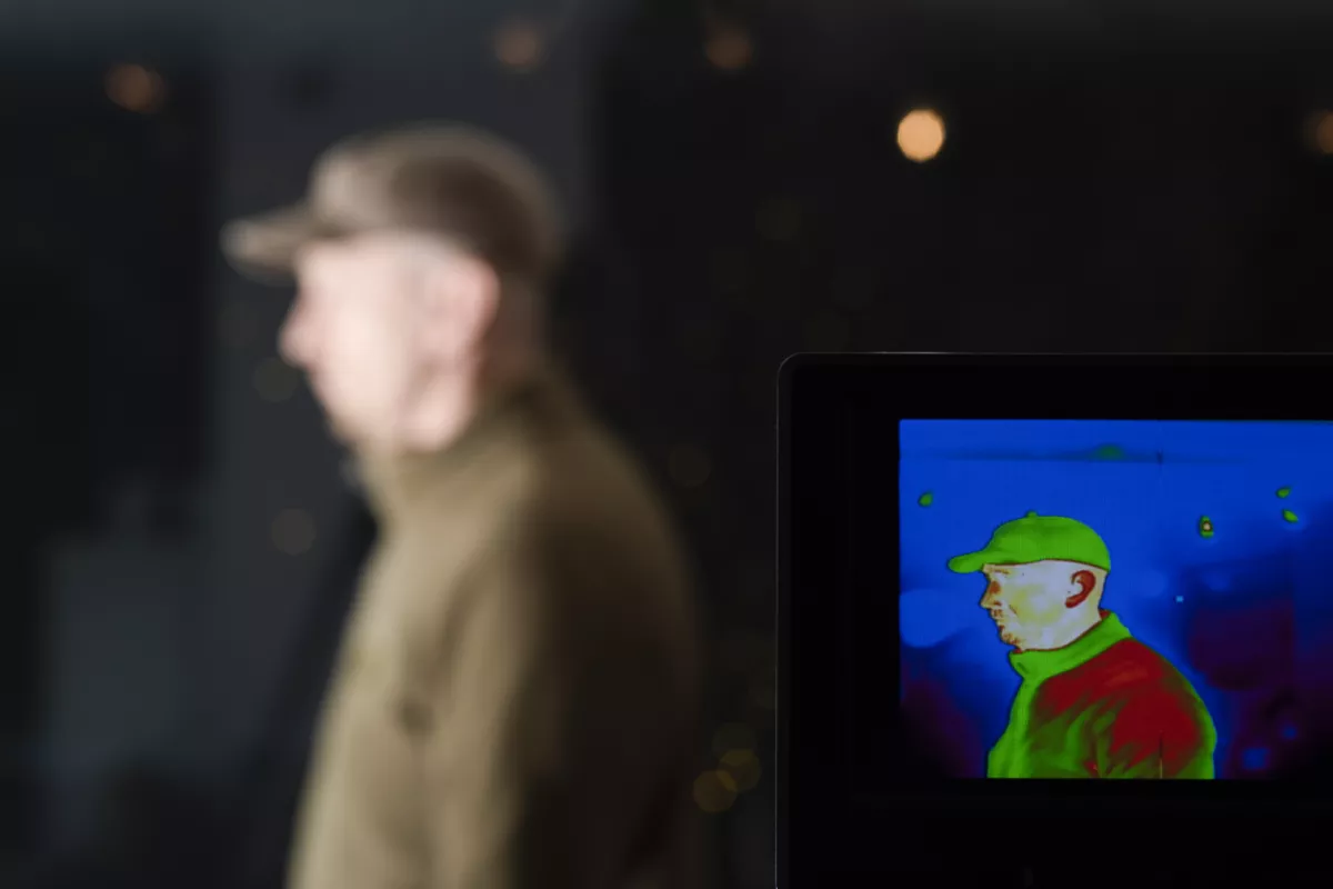 Thermal scanning of a person