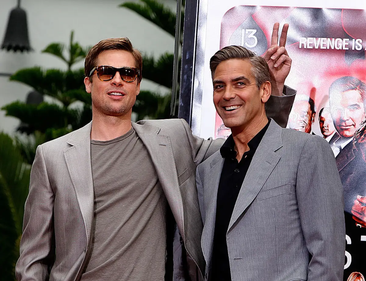 Brad Pitt y George Clooney.