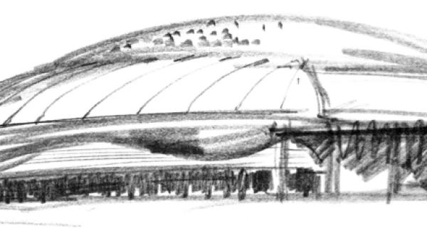 Estadio Palau Sant Jordi, dibujo, Barcelona 92