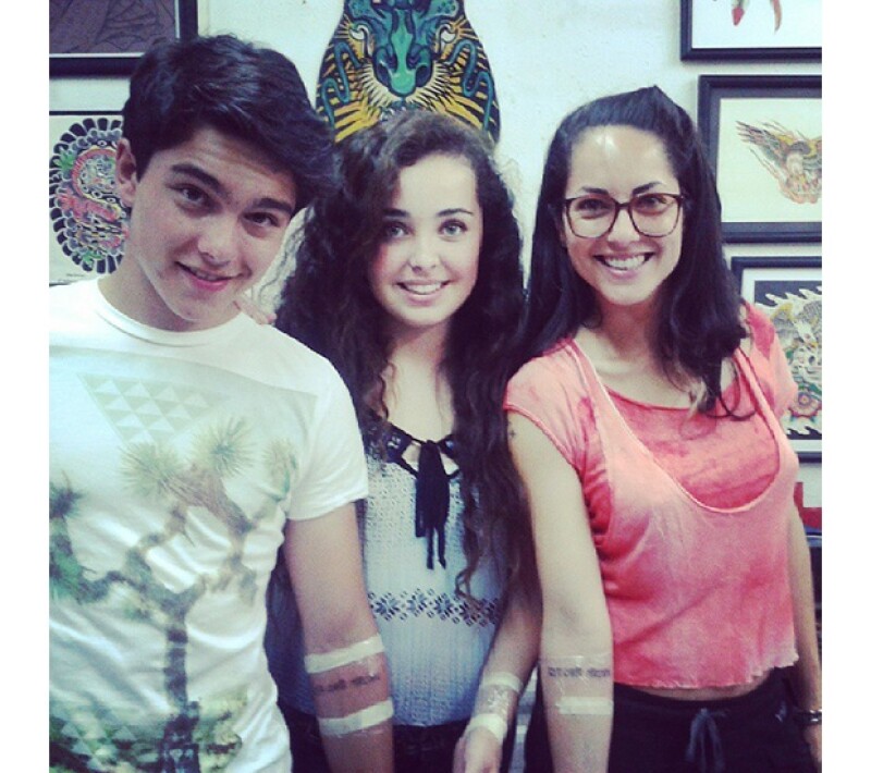 Sergio, Andi y Bárbara se hicieron tatuajes, aunque no sabemos si son definitivos, ellos parecen llevarse súper.