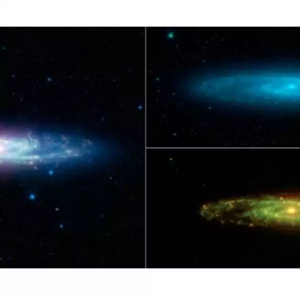 spitzer galaxia moneda de plata