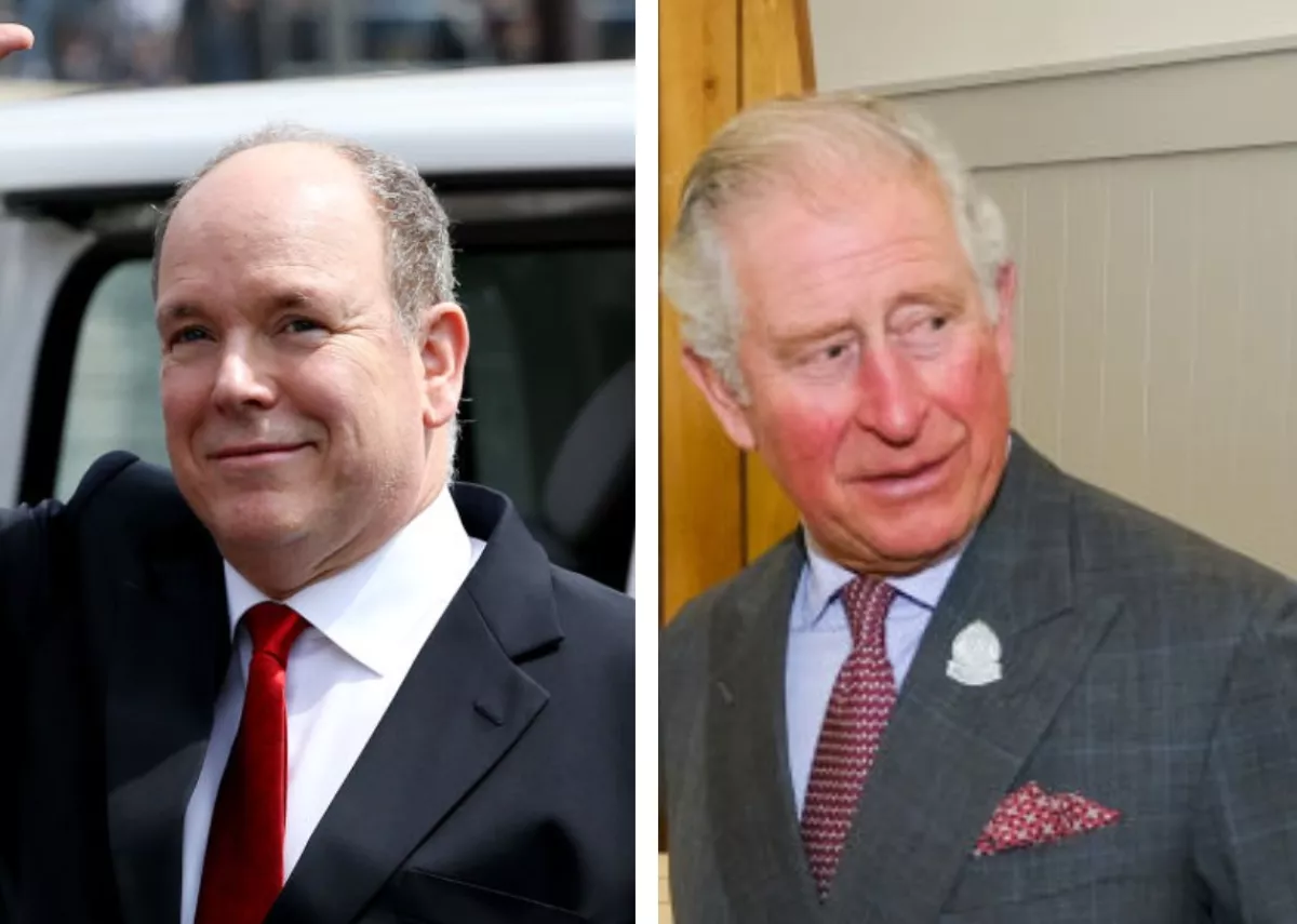 Alberto de Mónaco y el príncipe Carlos