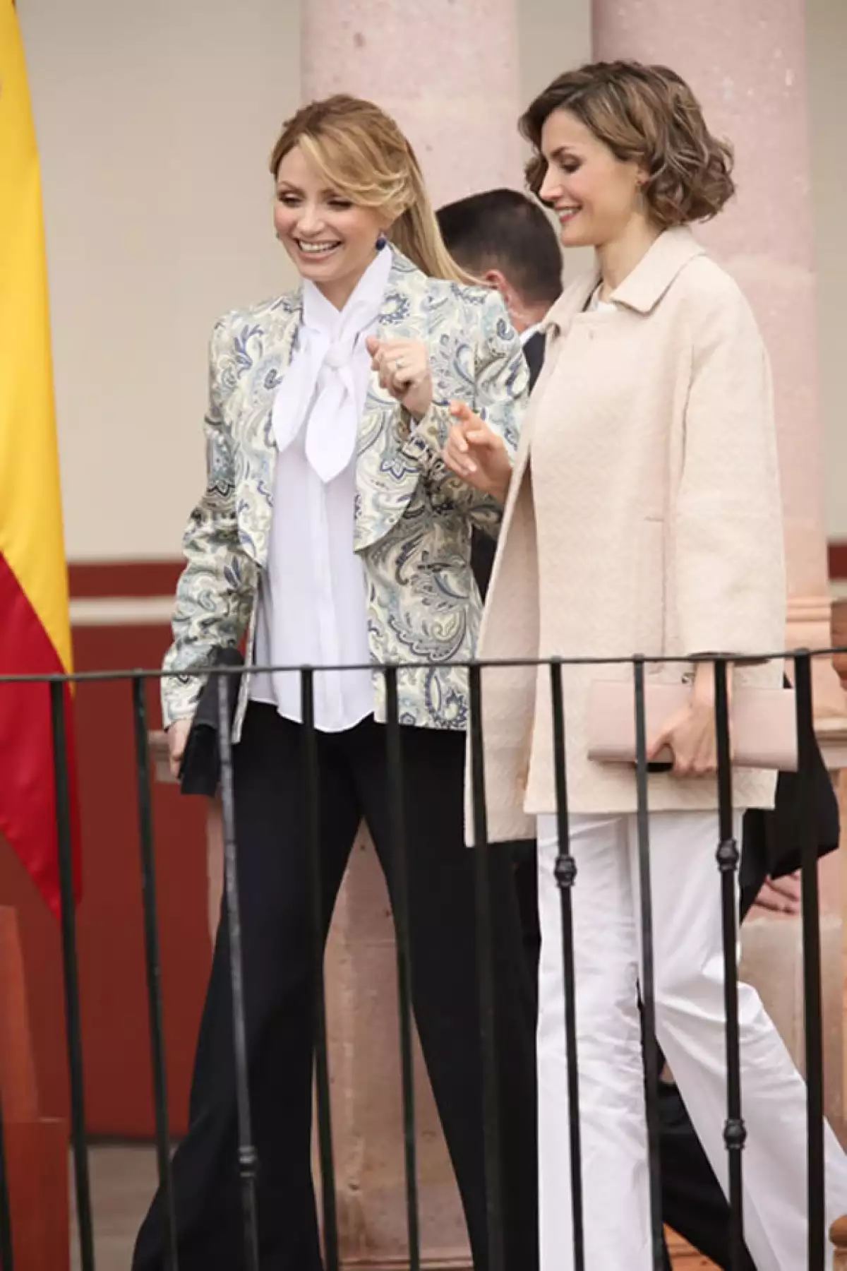 Angélica Rivera y Letizia se mostraron muy amistosas entre sí.