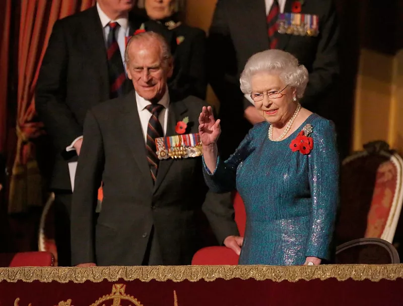 Duque de Edimburgo y la reina Isabel II