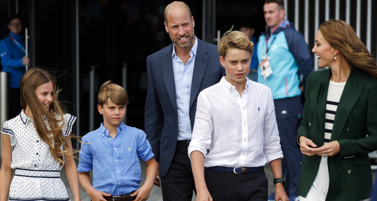 William y Kate tienen una salida familiar con George, Charlotte y Louis en los Juegos de la Commonwealth