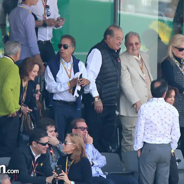 Miguel Alemán,Christiane Martel,Carlos Slim,Olegario Vazquez Raña,María de los Ángeles Aldir