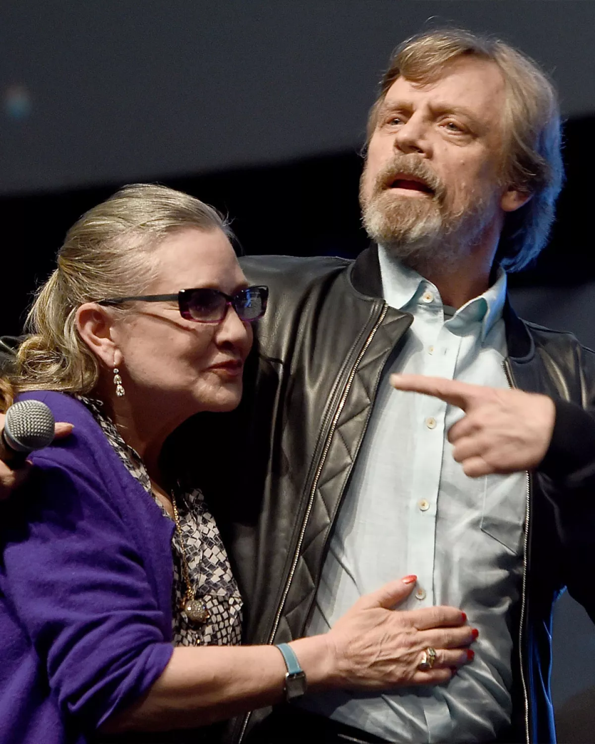 Mark Hamill y Carrie Fisher protagonistas de la trilogía original de Star Wars