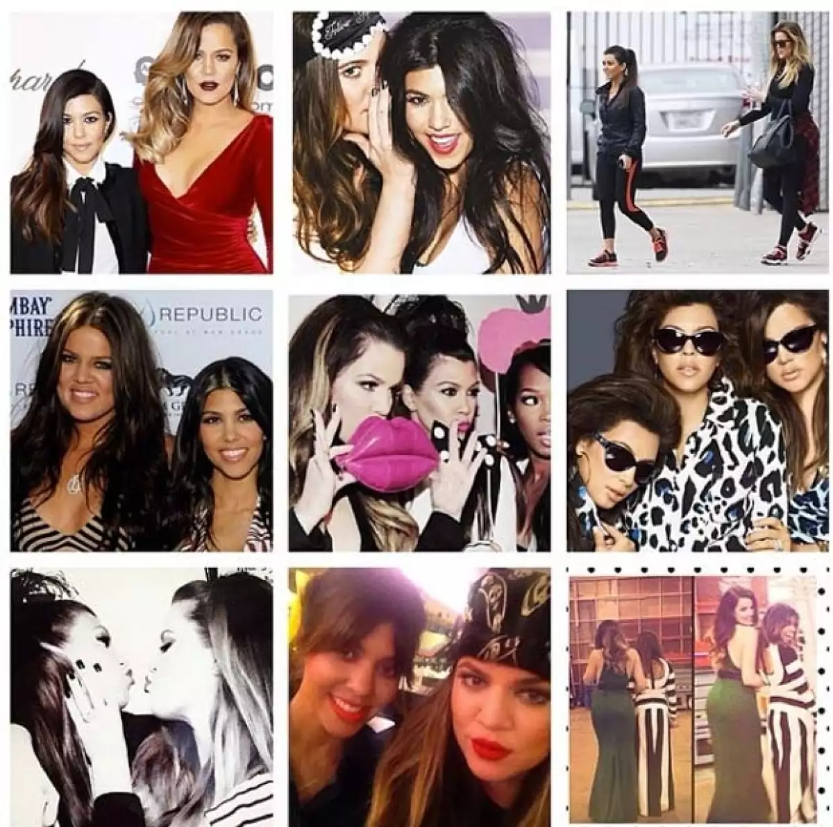 Kourtney recibió una tierna felicitación por parte de Khloé.