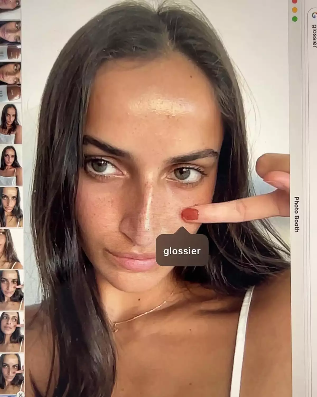 Los productos de belleza de Glossier son perfectos para crear beauty looks naturales con suaves toques de color.