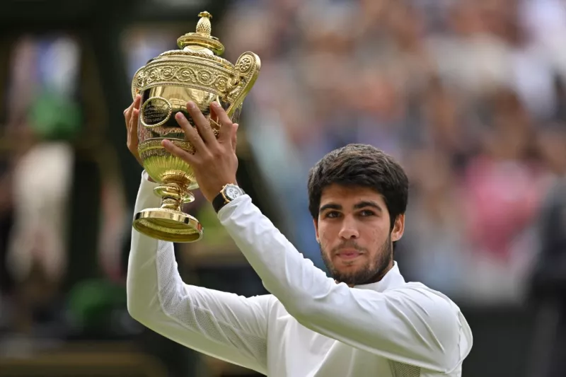 TENNIS-GBR-WIMBLEDON-TROPHY