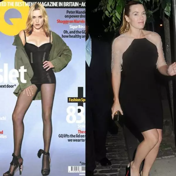 Las piernas de Kate Winslet son muy distintas a las que aparecen en la portada de la revista. La actriz incluso dijo que fue `exagerada´ la forma en que adelgazaron sus músculos.