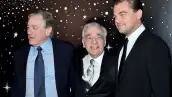 Robert De Niro, Martin Scorsese y Leonardo DiCaprio en evento benéfico de Chanel.