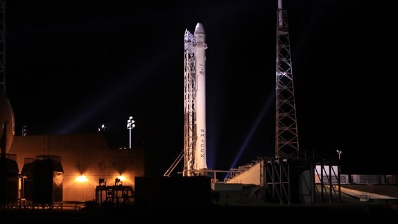 espace x falcon 9, drago, capsula, estacion espacial