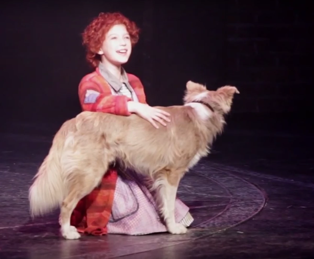 A días del estreno de Annie, pudimos ver y escuchar cantar a Mia Rubín Legarreta, quién protagoniza esta nueva puesta en escena del icónico musical.