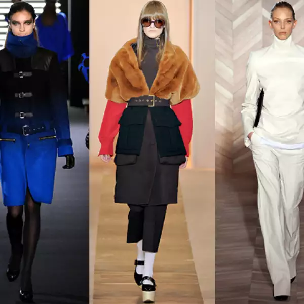 Cuellos altos: Firmas como Marni, Jean-Charles de Castelbajac y Maison Martin Margiela trabajaron sus prendas en estos cortes para ofrecer una buena alternativa para el frío.